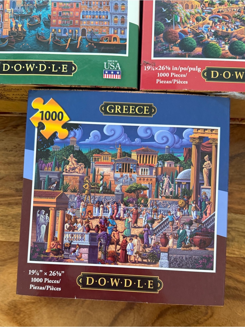 Dowdle 1009-Piece Puzzles - Venice, Cinque Terre, Greece Set Lot - Picture 2 of 4